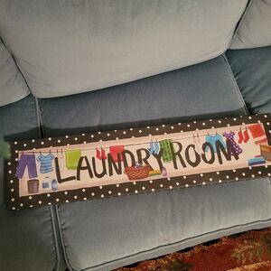 Colorful Laundry Room Sign